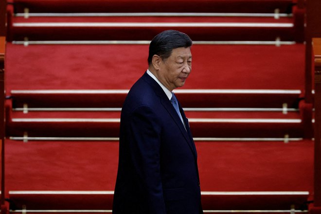 Xi Jinping se je udeležil vrha leta 2022, ki je zaradi pandemije potekal prek videopovezave. FOTO: Tingshu Wang/Reuters