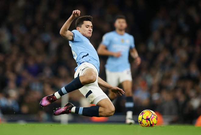 Abdukodir Husanov je od januarja član Manchester Cityja, a je že eden od obrambnih stebrov. FOTO: Lee Smith/Action Images Via Reuters