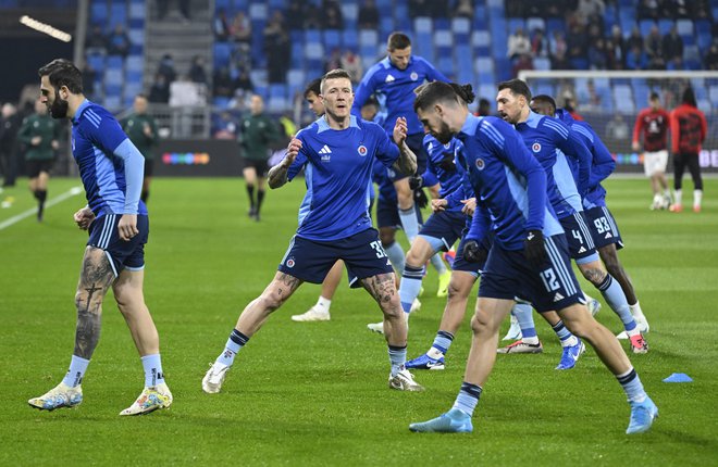 Slovaško moštvo si v četrtek želi kar najboljše izhodišče pred nedeljsko revanško v Ljubljani. FOTO: Radovan Stoklasa/Reuters