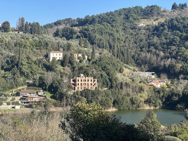 Nedokončana in deloma porušena Zidarjeva vila v Fiesi. FOTO: Nataša Čepar/Delo